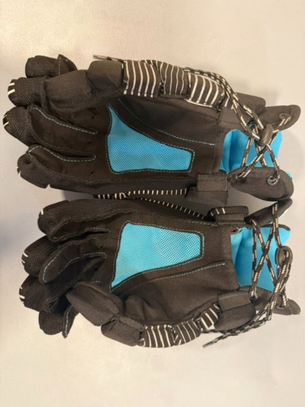 Warrior Lacrosse Gloves 13” Black Blue Adult Mens Protective Gear NWOT